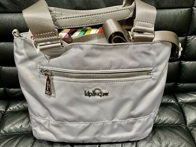 NWT Kipling HB6829 Adelina Tote Slate Grey Brightside Mix  
