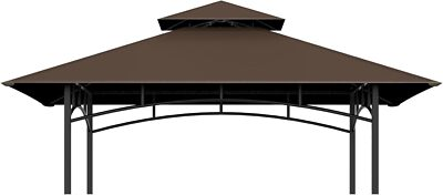 #ad Grill Gazebo Replacement Top 5 * 8 Outdoor BBQ Top Cover Double Layer BBQ Gaze $39.33