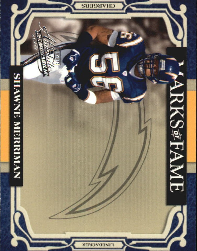 2007 Playoff Absolute Memorabilia Shawne Merriman #MOF-12 - 1 of 1