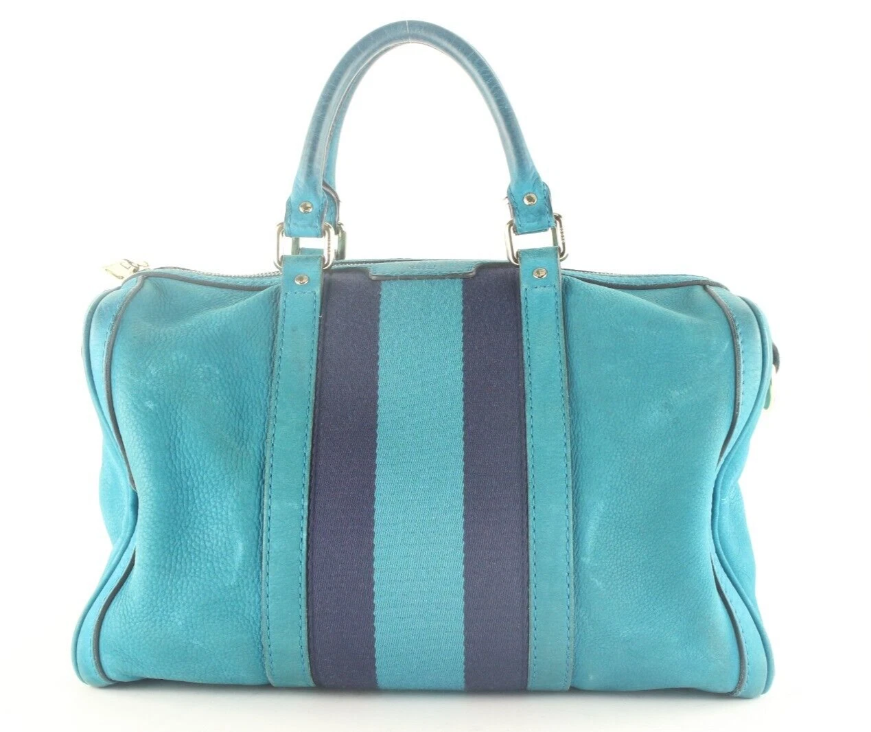 Sac Boston en cuir nubuck sarcelle Gucci joy 6GG1026K