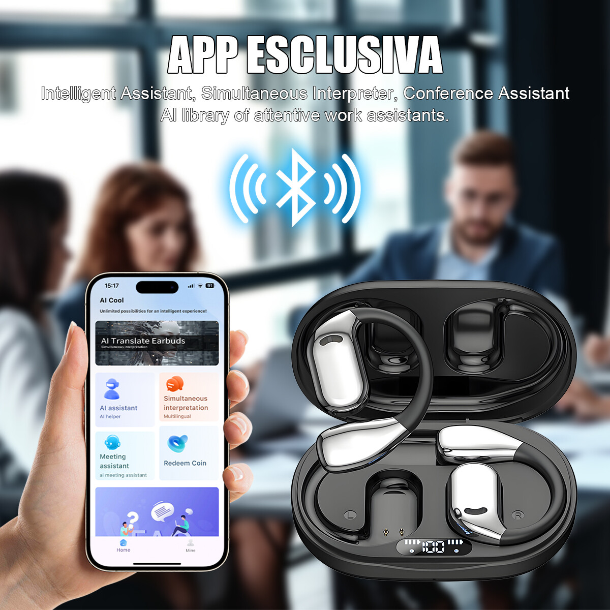 AI Translation Earbuds Real Time, 144 Languages Costa Rica