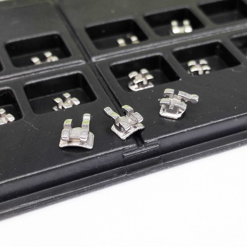 20 Pcs Dental Orthodontic Metal Bracket Mesh Base Mini Edgewise .022 Hooks 345 - Picture 4 of 6