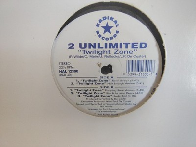 2 UNLIMITED - ''TWILIGHT ZONE'' / 5 MIXES! / RADIKAL RECORDS 1992