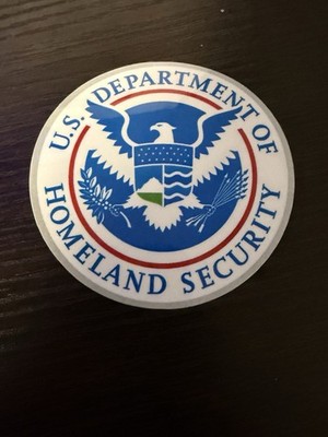 STICKER (BUY 2, GET 1 FREE) Homeland Security DHS ICE  vinyl glossy Trump USA