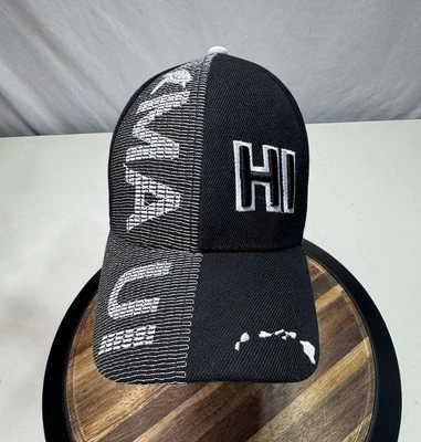 Island Crew Hawaii Hat One Size Black And White One Size Adjustable - Image 1 of 4