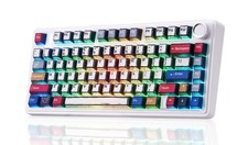 Aula F75 Wireless Mechanical Keyboard,Creamy Keyboard with RGB Backlit Hot Sw...