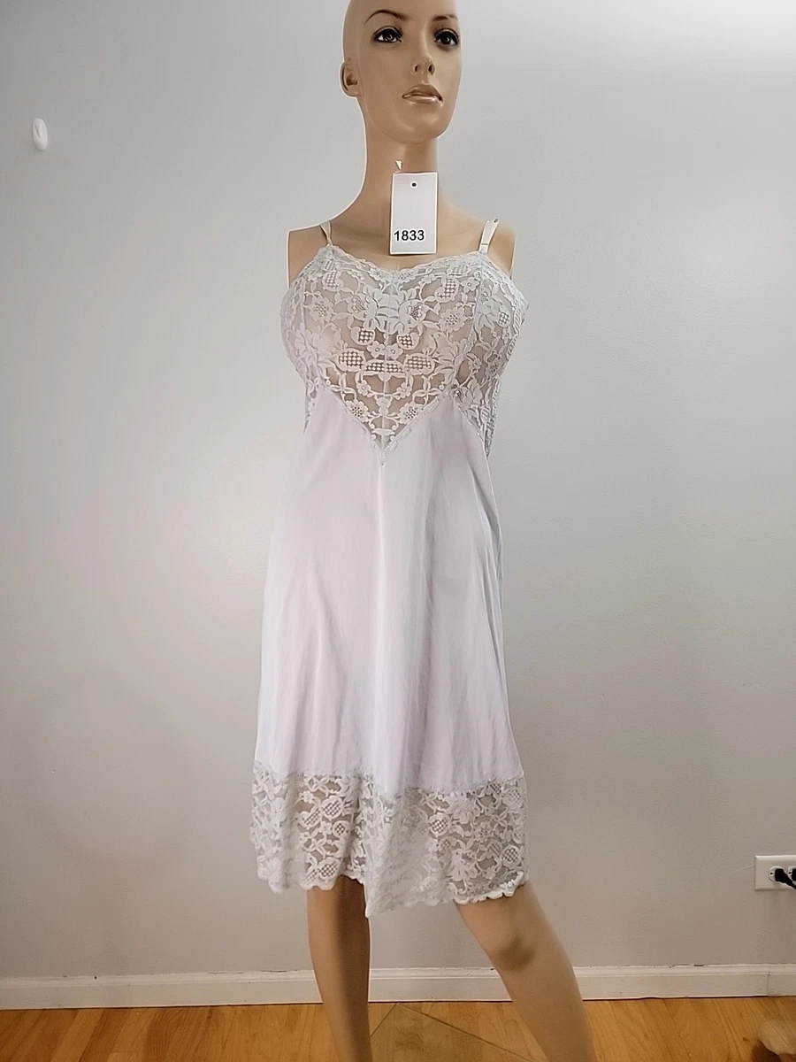 Mutandine Nonna Vanity Fair In Nylon Lucido, Pizzo Nouveau, Taglio Completo, Arancione, Taglia 8/XL