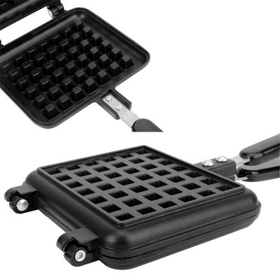 Belgisches Waffeleisen für Gasherd Antihaftbeschichtete Schale leicht zu reinigen 22x35cm