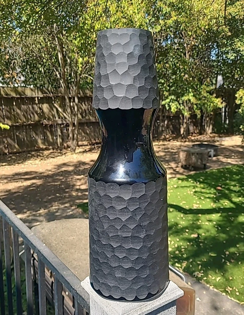 圆筒状黑色金属花瓶| eBay
