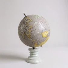 World Market Aged Globe Decorative Globe Marble Base