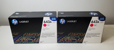 Lot of 2 New/Sealed HP LaserJet 643A Magenta Print Cartridge Q5953A