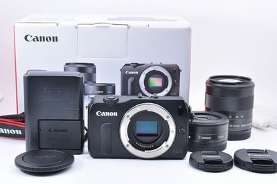 Canon EOS M Mirrorless Digital Camera EF-M 18-55mm IS STM 22mm f/2 Lens Kit