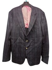 Isaia Napoli Mens Plaid Blazer 56 8R Made In Italy 100 Wool NEW WITH TAGS