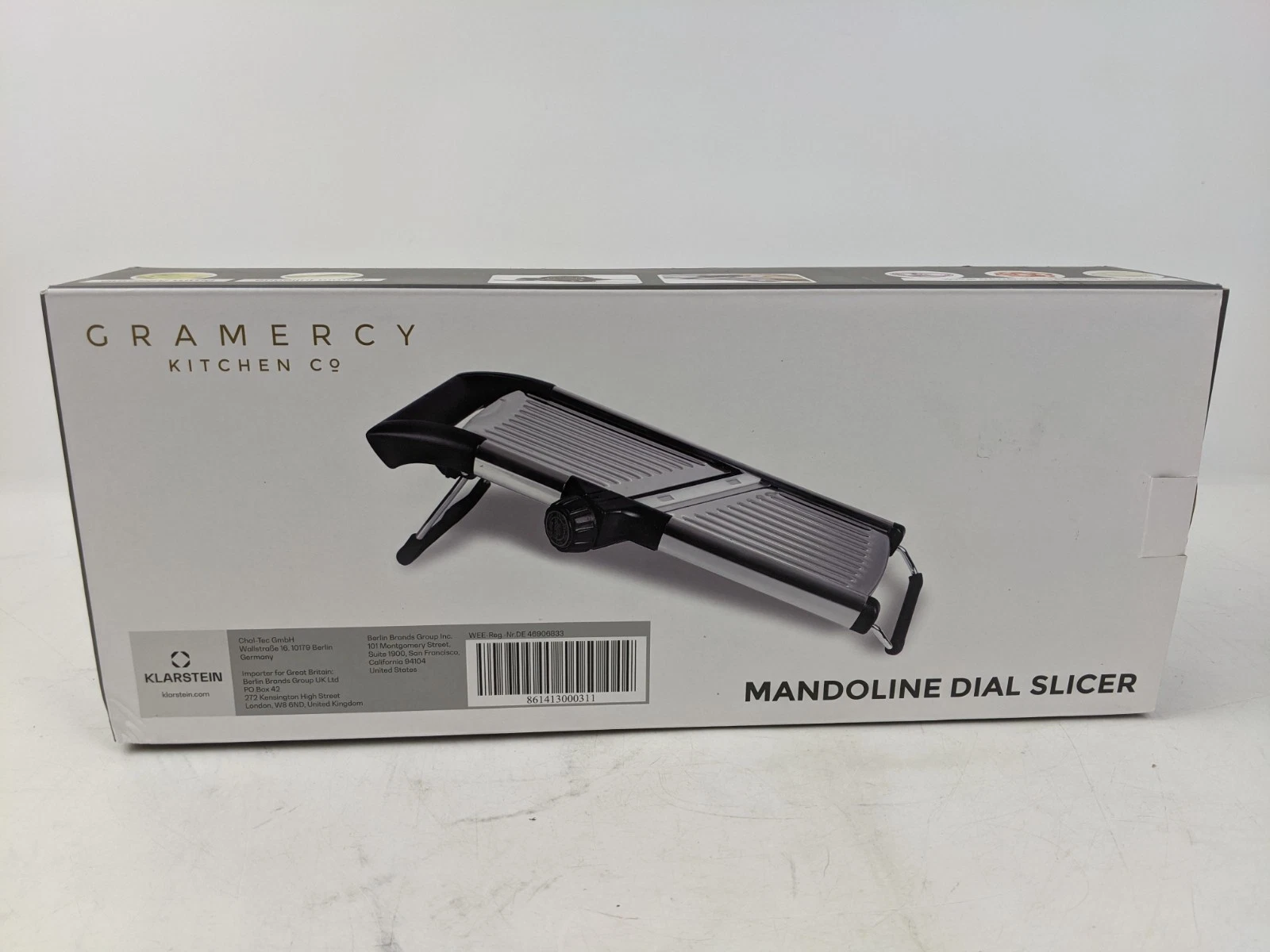 Gramercy Kitchen Co. Adjustable Mandoline Food Slicer Open Box Minimal Use