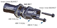 Ernst Reparatursatz Abgasrohr Set 043557 FüR Opel Astra Zafira T98 CC Caravan
