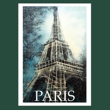 Paris Travel Poster, Paris Travel Print By Marc Todd - Size A2
