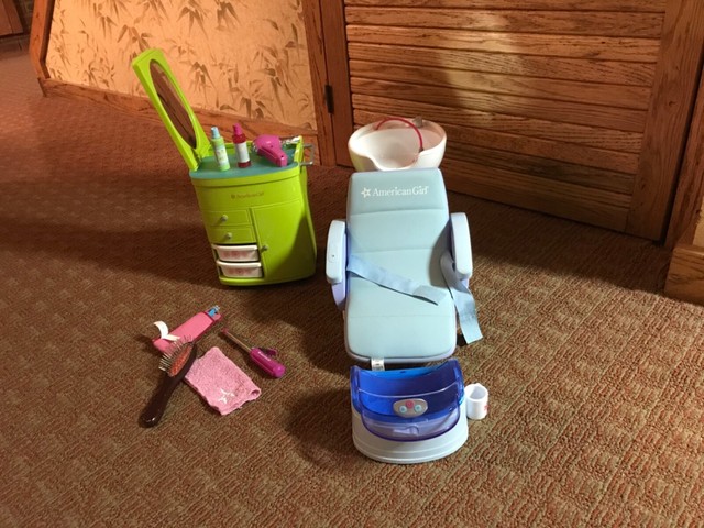 american girl salon stylist set