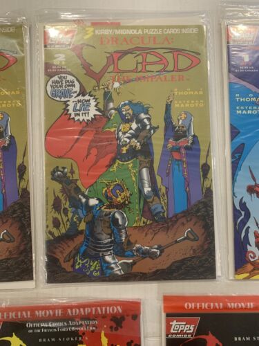 Topps Bram Stoker's Dracula #1, 4! Vlad el Impailer #1, 2, 2! Precintado con tarjetas - Imagen 5 de 6