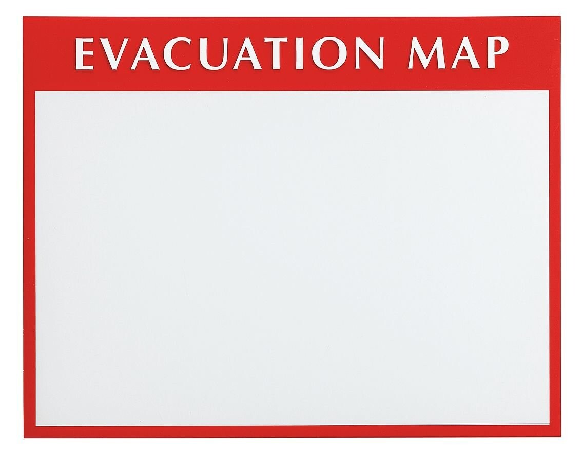Zoro Select Dta241 Evacuation Map Holder,11 In. X 17 In. | eBay