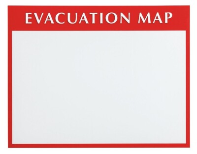 Zoro Select Dta241 Evacuation Map Holder,11 In. X 17 In.