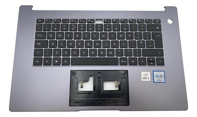 HUAWEI MateBook D 15 -  BOB-WAI9Q - Palmrest Cover UK Keyboard Grey