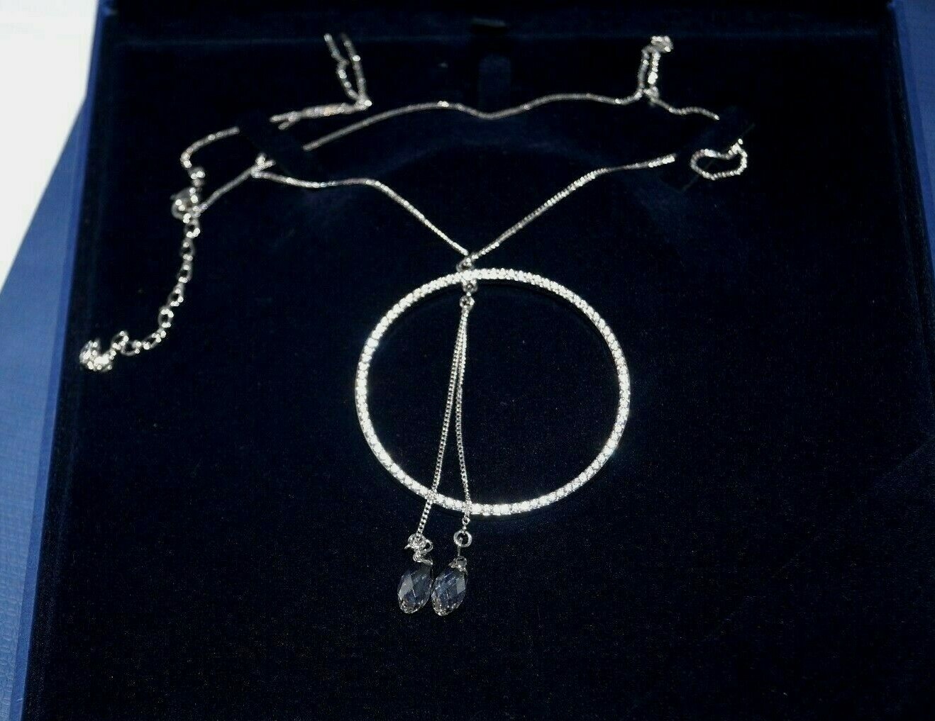 Authentic DANIEL SWAROVSKI CIRCLE Silver Crystal … - image 8