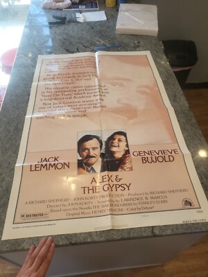 1976 Vintage Movie Poster Alex And The Gypsy 27 x 41 Original Fox Jack ...