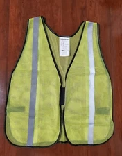 X SHIELD safety vest XS0008-LY-U yellow silver One Size reflective lot of 6 neon