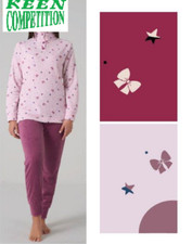 ★ Karel Pigiama donna in coral pile caldo ed invernale taglie over 56 58 ★