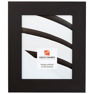 Craig Frames Bauhaus, 2'' Modern Black Coffee Picture Frame