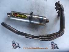 Suzuki GSXR 600 750 SRAD Full Akrapovic Race Exhaust System With Oval Can