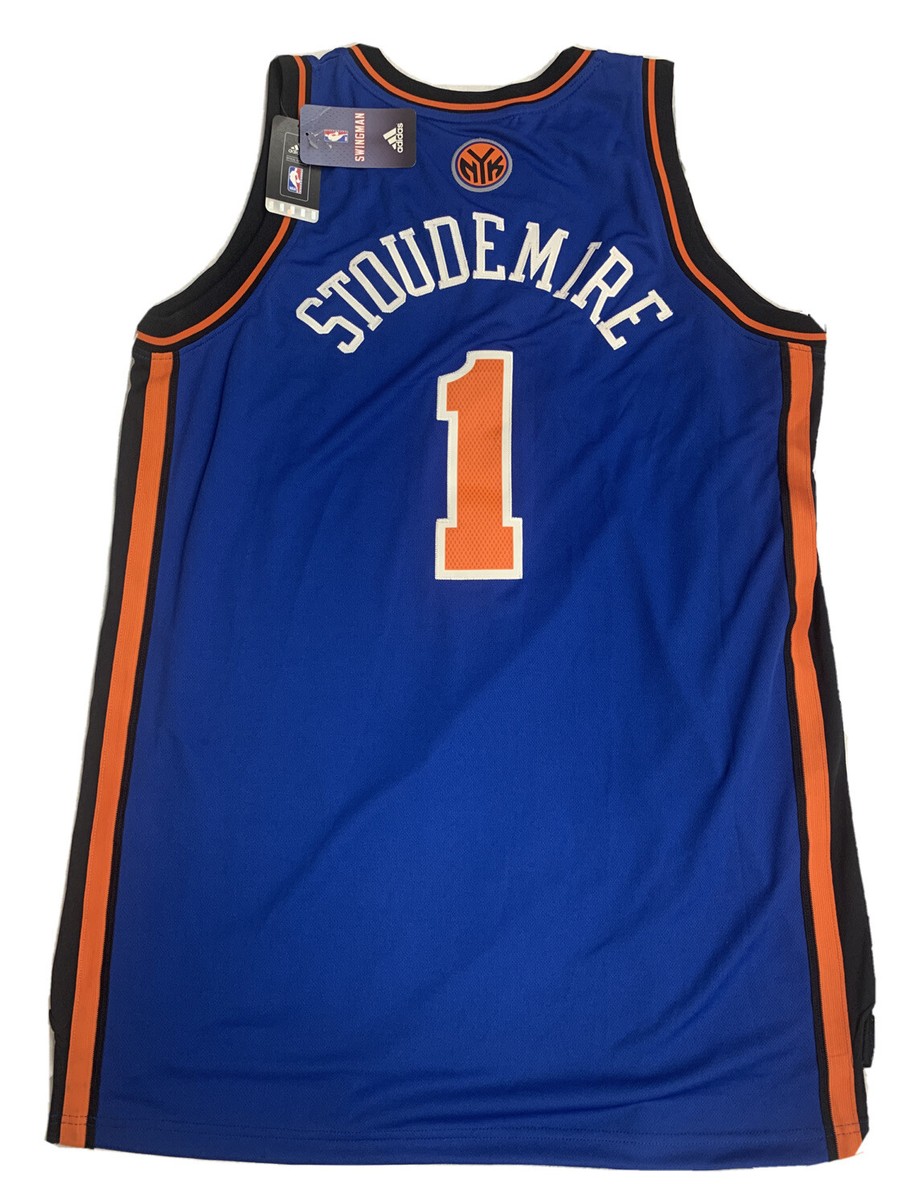 New Rare Stoudemire Mens size XL Blue New York Knicks Adidas