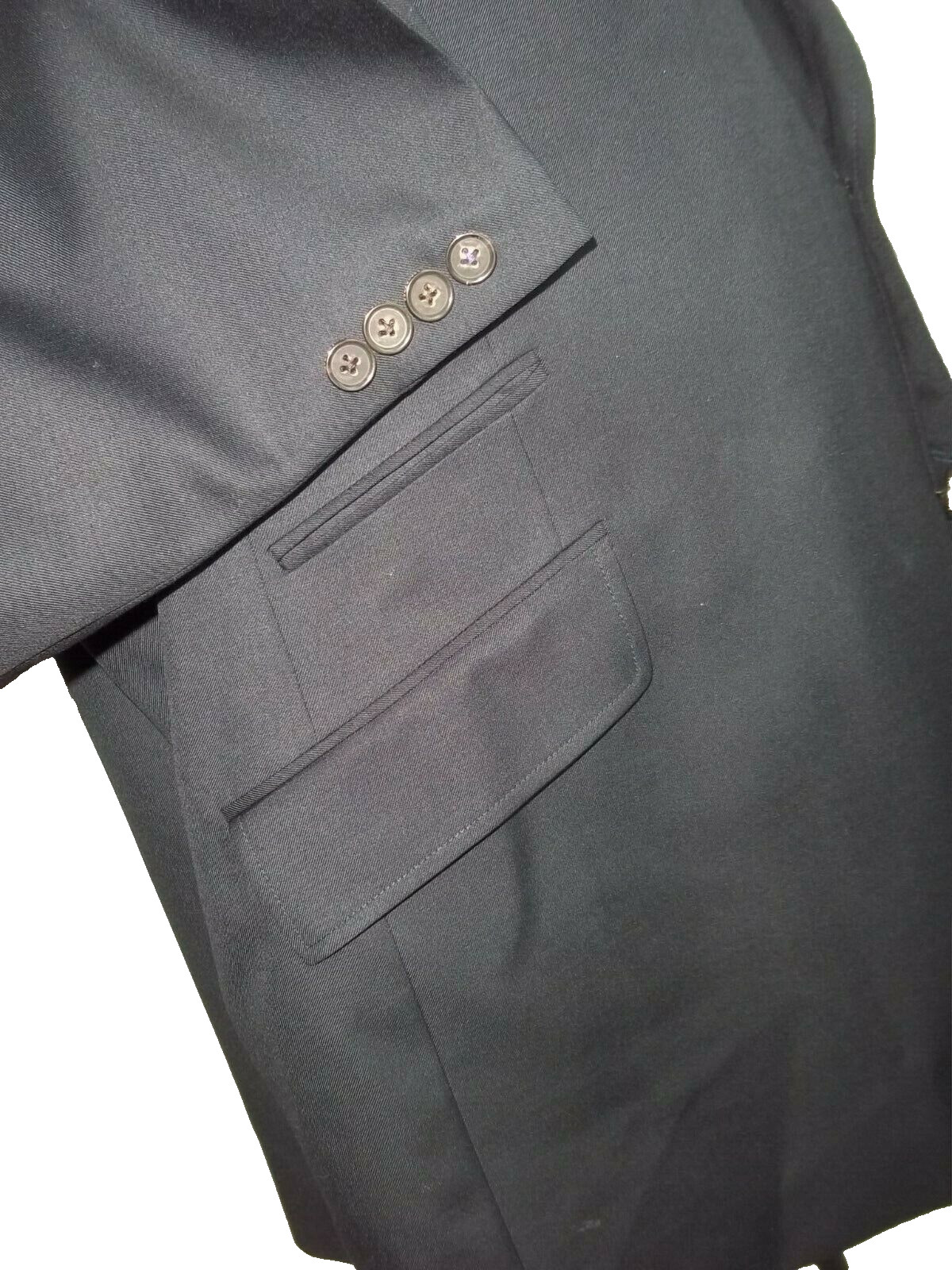 / Ted Baker Solid Black 2Button Side Vents Woo Bl… - image 7