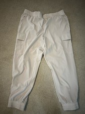 Women  s Lands End Packable Lightweight Jogger Pants NWOT Sz 18 Light Beige