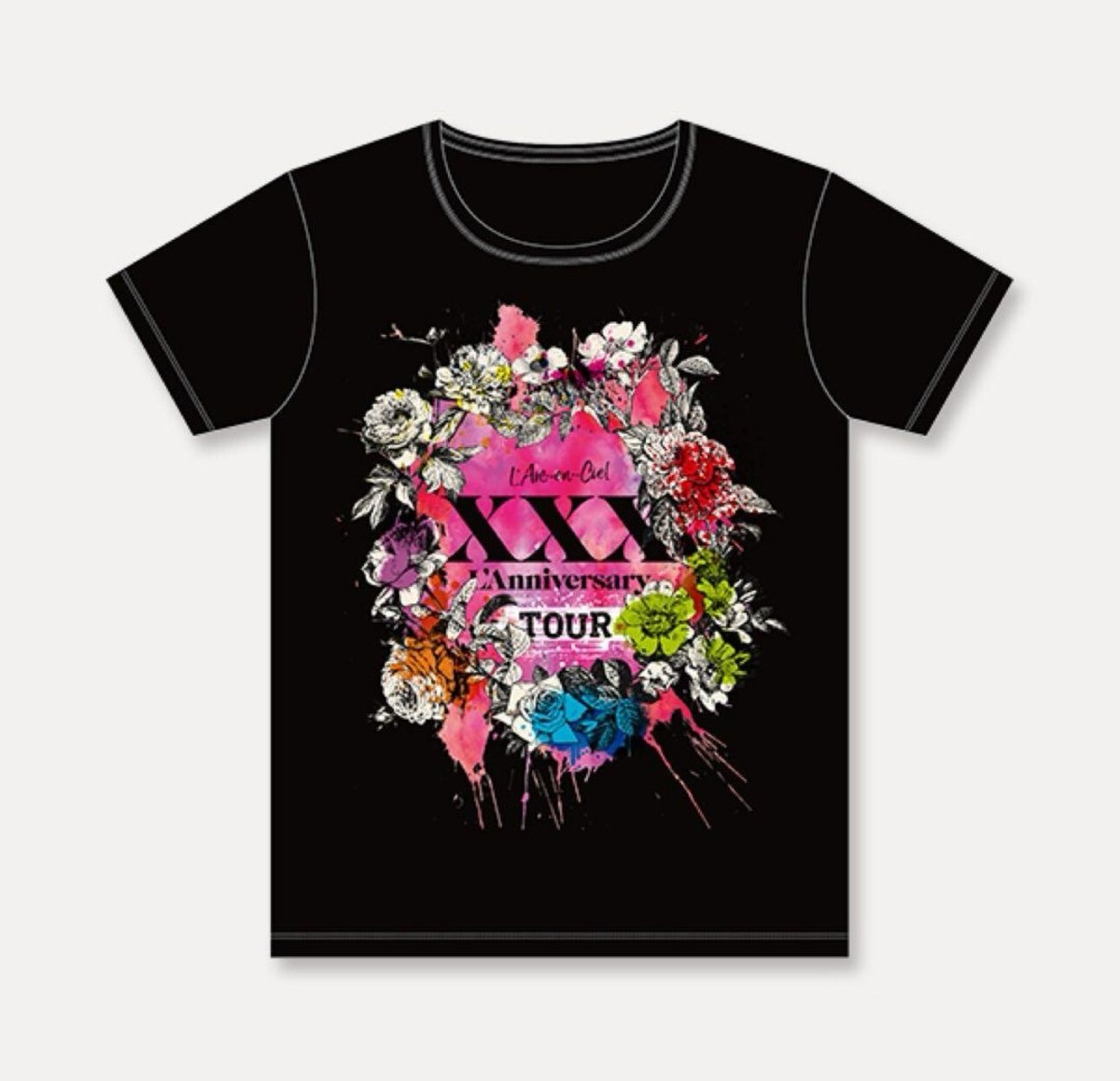 ラルク　L'Arc-en-Ciel BIG Tシャツ　ラルクアンシエル NEW L'Arc-en-Ciel 30th Anniversary BIG T-shirt Black | eBay
