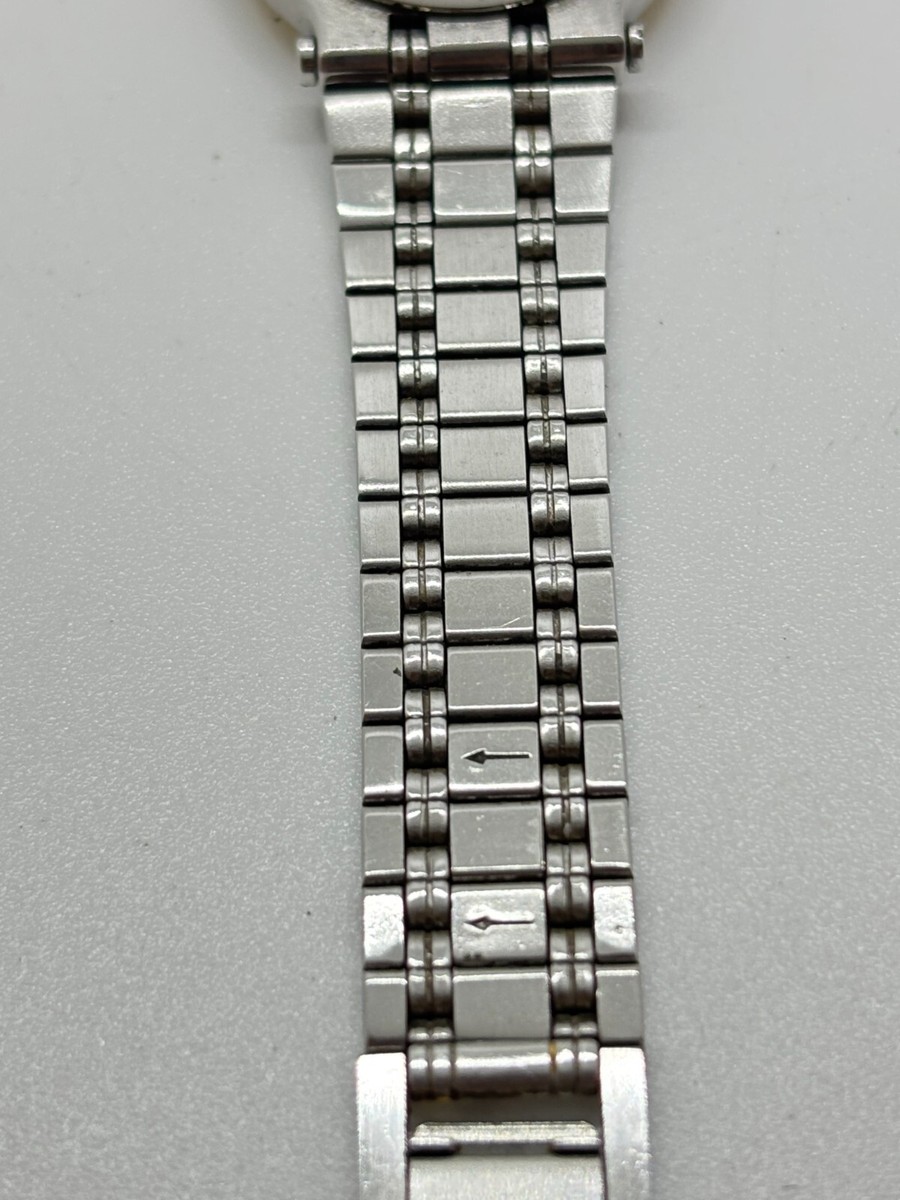 Exc+5 ] GUCCI 9000L Black Gold DATE VINTAGE WATCH Used