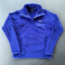 Patagonia Re-Tool Snap-T Fleece Jacket Women  s XS Sweater Polartec Blue EUC