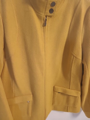 Tribal Womens Wool Blend Coat Lined Marigold Size 12 - Picture 3 of 14