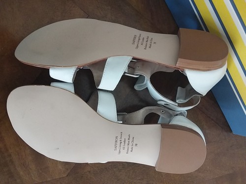 Zoe Wittner Saffron White Leather Sandals Size 38 (Brand New With Box) - Picture 5 of 7