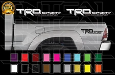 TRD SPORT Decals Toyota Tacoma Racing Truck Bed Vinyl Stickers X2 2006-2011