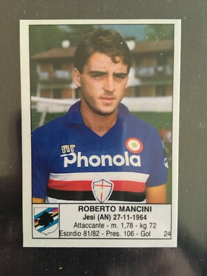 ROBERTO MANCINI GENES #181 FUSSBALLSPIELER 1985/1986 EDIS FIGUREN ULTRA RARE STAR 