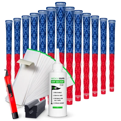 Wedge Guys Diamond Hybrid Grips 13 Pack w/Grip Kit | Standard/Midsize/Oversize