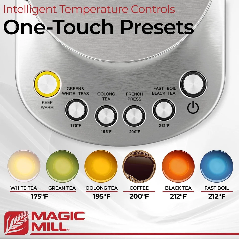 Magic Mill MTK-740 Pro Electric Kettle with Tea Infuser (Large 1.7L) - Image 3 of 4