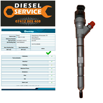 0445110092 33800-4A000 Kia Hyundai Starex D4CB 2.5 CRDI Used & Tested Injector