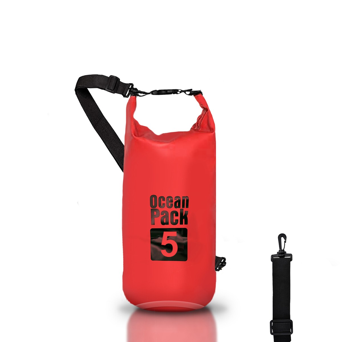 Zaino Impermeabile 15L Rosa - Sacco Stagna Per Sport Acquatici, USB Dry Bag