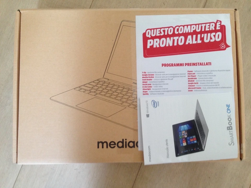 Mediacom SmartBook ONE 14" (Intel Celeron N3350, 4GB RAM, 64GB eMMC) -... - Immagine 4 di 4