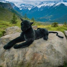 SCHWARZER PANTHER XXL LIFE-SIZE 120 CM PLÜSC...
