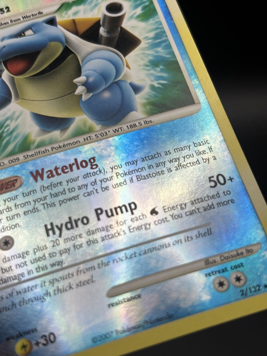 Blastoise lv.52 水タイプ ポケモンカード Blastoise LV52 Pokemon Holo Card Japanese DP3 DPBP#009 Rare