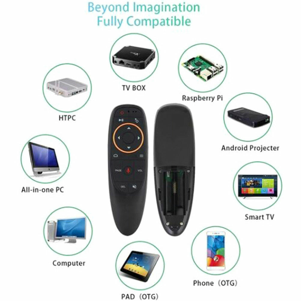 Airbox Carbonio Tastiera Wireless Con Air Mouse C120 Per TV Box Android - Telecomando Con Sensore Giroscopico, Nero Mini Keyboard - Foto 3