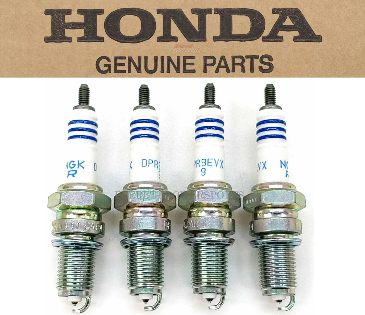 x4 DPR9EVX-9 Honda VTR1000F Super Hawk NGK Spark Plug Pack OEM
